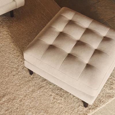 Kave Home Hocker 'Debra' Chenille, kleur Beige