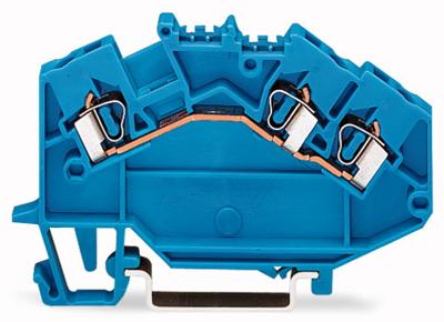 WAGO 780-651 Doorgangsklem 5 mm Spanveer Toewijzing: N Blauw 50 stuk(s)
