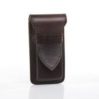 Juscha JU-28063302 Pennenetui Zadelleer Mika Voor 4 Pennen, Ca 16 X 7 X 2 Cm, Bruin - thumbnail