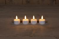 Extension Set 4 3D Wick Induc Rechargeable White Tealight Anna's Collection - Annas collection - thumbnail