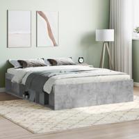 Bedframe betongrijs 135x190 cm Double - thumbnail
