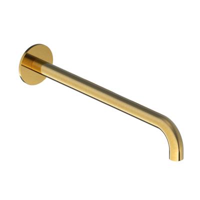 Wastafelkraan Uitloop Hotbath Cobber Rond 30 cm Geborsteld Messing PVD