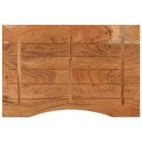 Bureaublad rechthoekig 90x60x2,5 cm massief acaciahout - thumbnail