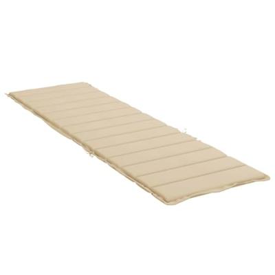 VidaXL Ligbedkussen 200x50x3 cm oxford stof beige