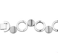 TFT Armband Staal Poli/mat 20 mm 19 cm - thumbnail