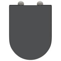 VidaXL Toiletzitting antraciet 49 x 36 x 4 cm duroplast - thumbnail