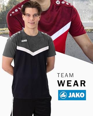 JAKO 6124 T-Shirt Iconic - Zwart/Antraciet - 3XL