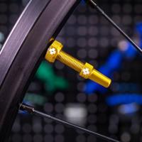 Muc-Off Muc off tubeless valve v2 sv (44mm) colour: gold aluminium - thumbnail