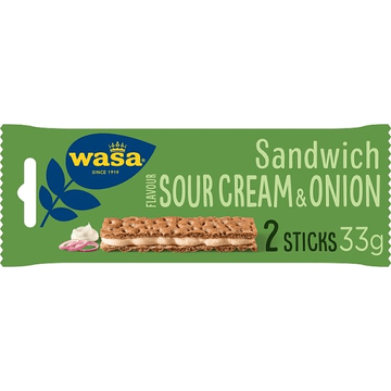 Wasa Sandwich Flavour Sour Cream & Onion 2 Stuks 99 g bij Jumbo