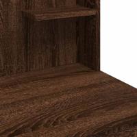 Kaptafel met LED-verlichting 96x40x142 cm bruin eikenkleur - thumbnail