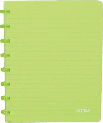 Atoma Trendy schrift, ft A5, 144 bladzijden, geruit 5 mm, transparant groen