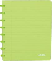 Atoma Trendy schrift, ft A5, 144 bladzijden, geruit 5 mm, transparant groen - thumbnail