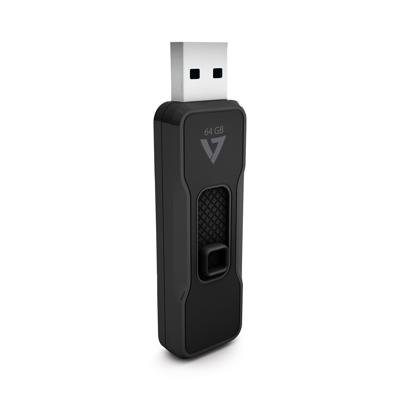 V7 VP264G USB flash drive 64 GB USB Type-A 2.0 Zwart