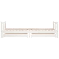 Kinderbedframe met lades 80x200 cm massief grenenhout - thumbnail