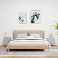 Tv-wandmeubels 2 st 40,5x30x40 cm bewerkt hout betongrijs - thumbnail