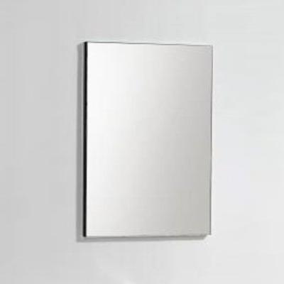 BWS Spiegel Emely Aluminium Met 50x60 cm Mat Chromen Omlijsting BWS Spiegel Emely Aluminium Met 50x60 cm Mat Chromen Omlijsting