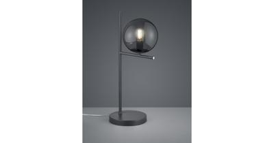 Trio TafellampPure 52cm antraciet met smoke - 502000142