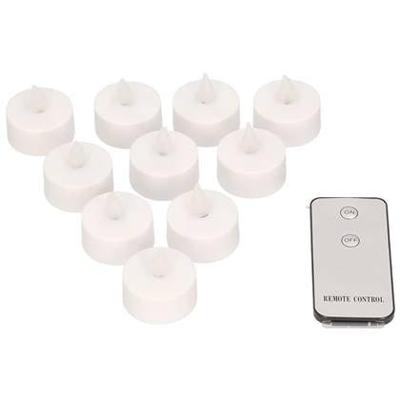 Batterijverlichting 10 stuks LED theelicht met afsandsbediening Anna's collection - Annas collection Batterijverlichting 10 stuks LED theelicht met afsandsbediening Anna's collection - Annas collection