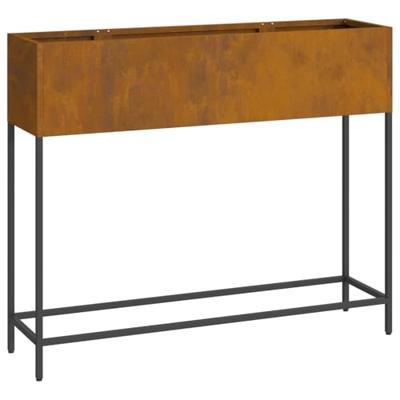VidaXL Verhoogde tuin plantbak roestig 100 x 26 x 82 cm cortenstaal VidaXL Verhoogde tuin plantbak roestig 100 x 26 x 82 cm cortenstaal