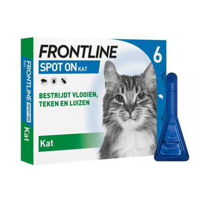 Frontline spot-on anti-vlooienmiddel voor de kat 6 pipetten