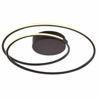 Freelight Plafondlamp Ophelia zwart rond - thumbnail