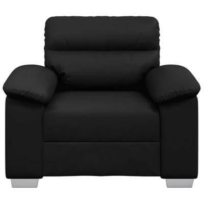 Fauteuil 60 cm kunstleer zwart