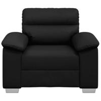 Fauteuil 60 cm kunstleer zwart - thumbnail