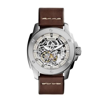 Horlogeband Fossil ME3083 Leder Bruin 24mm
