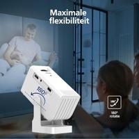 Philips, Neopix 140, thuisbioscoopprojector, resolutie 1280 x 720p, 180 graden draaibaar, spiegelmodus, wifi 6, stereogeluid 2 x 3 W, wit - thumbnail
