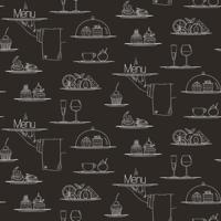 Galerie Just Kitchens Behang met menu eten en drinken - G45408 - thumbnail