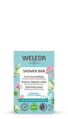 Weleda Shower bar geranium + litsea cubeba 75 Gram Weleda Shower bar geranium + litsea cubeba 75 Gram