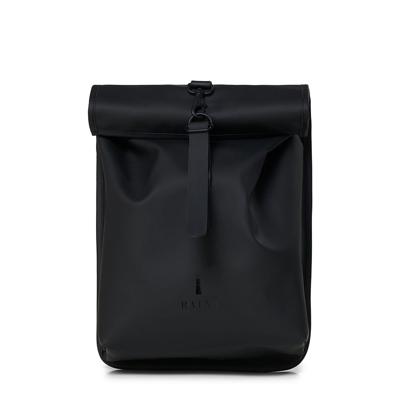 Rains Rolltop Mini black backpack Rains Rolltop Mini black backpack