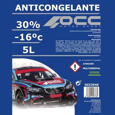 Antivries OCC Motorsport 30% Groen (5 L)