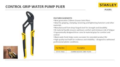 Stanley stht0-74361 Dynagrip Waterpomptang 240mm - thumbnail