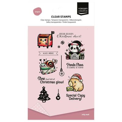 Vaessen Creative • clear stamps panda claus 14st.