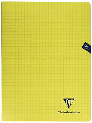 Clairefontaine schrift Mimesys voor ft A4+, 96 bladzijden, kaft in PP, seyès, geel Clairefontaine schrift Mimesys voor ft A4+, 96 bladzijden, kaft in PP, seyès, geel