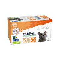 Yarrah natvoer kat kuipje pate graanvrij bio Multi-Pack 8x100gr - thumbnail