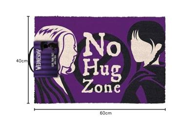Wednesday Doormat No Hug Zone 40 x 60 cm