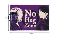 Wednesday Doormat No Hug Zone 40 x 60 cm - thumbnail