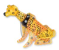 Blikken flessenhouder "tijger" - thumbnail