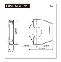 DAYTONA usb-stopcontact "slim-mount usb-slim-mount type-a sw 12w - thumbnail