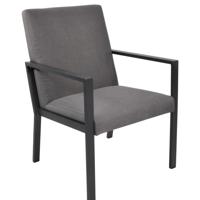 Verona tuinstoelen antraciet - Set van 4 stuks - thumbnail