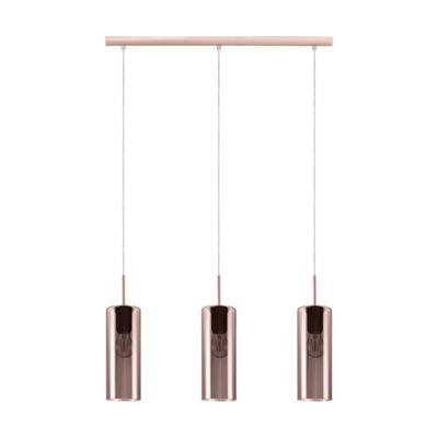 Eglo Eetkamer hanglampSelvino 3-lichts met koperkleurig glas - 98699