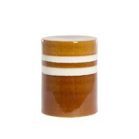 Light & Living Bijzettafel 'Mooca' Keramiek, 33cm, kleur Cognac - thumbnail