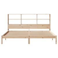 Bed met boekenkast zonder matras massief grenenhout 180x200 cm - thumbnail