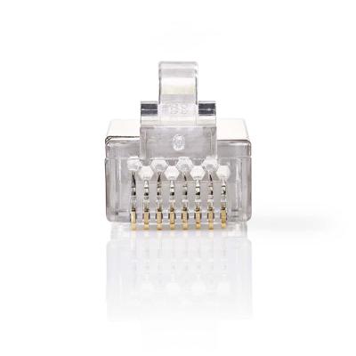 Netwerkconnector | RJ45 Male - Voor Stranded Cat6 U/FTP-Kabels | 10 Stuks | Metaal