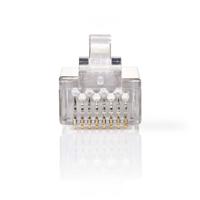 Netwerkconnector | RJ45 Male - Voor Stranded Cat6 U/FTP-Kabels | 10 Stuks | Metaal - thumbnail