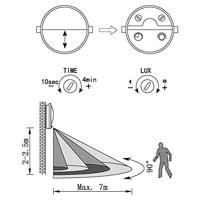Eglo SchriklampVerres met bewegingsmelder - 97238 - thumbnail