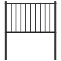 Hoofdbord metaal zwart 75 cm - thumbnail