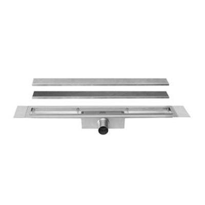 Easy Drain Compact 30 TAF afvoergoot 80 cm rooster als zero of tegel design RVS